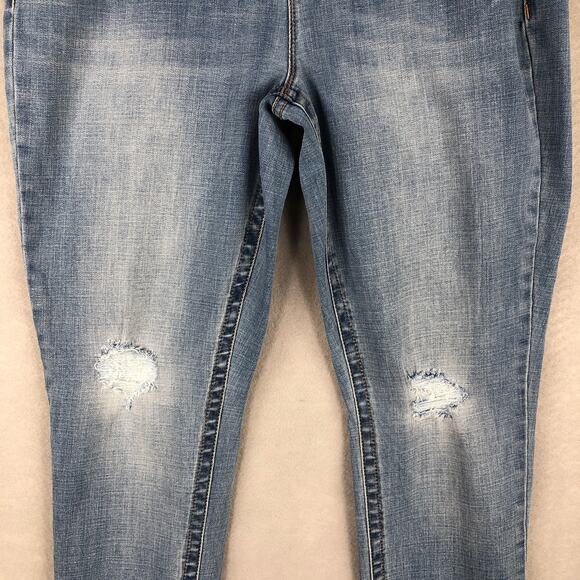 Seven7 Women's Size 16 Tummyless High Rise Skinny Jeans - Picture 2 of 10